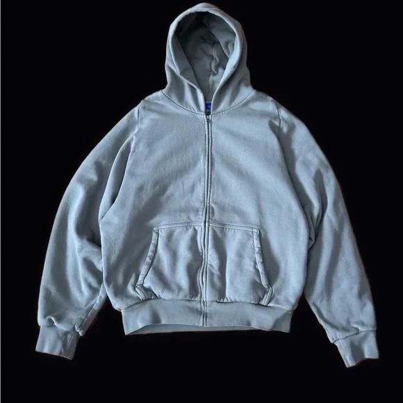 Yeezy GAP Light Gray Zip Up Sweater - Picture 1 of 4